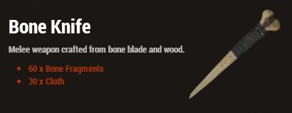 Костяной нож (Bone Knife)