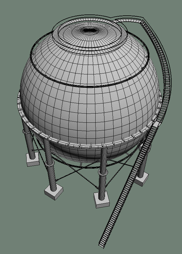 Модель сферического танкера
