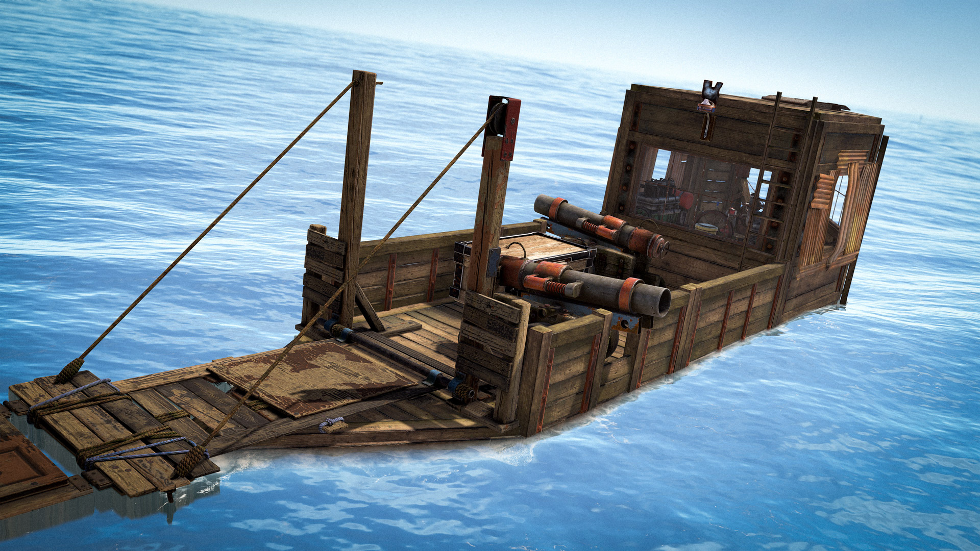 Морской геймплей Rust после Shipshape
