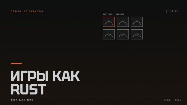 Игры похожие на Rust: список выживалок