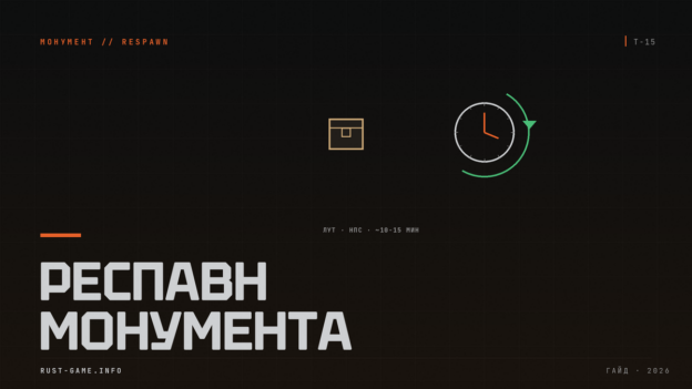 Сколько перезагружается монумент в Rust