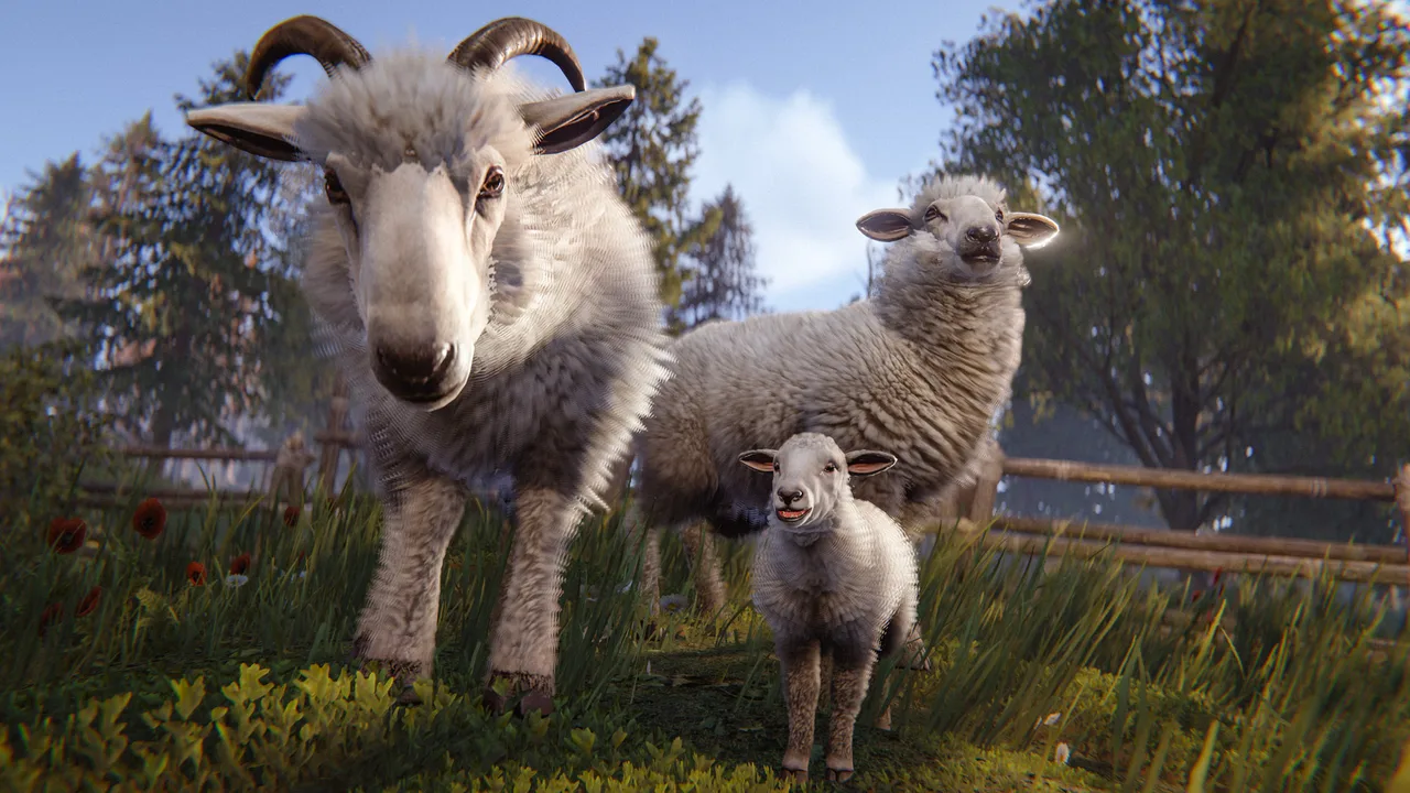 Бык и овцы из Livestock Update пасутся у загона в Rust: после хотфиксов быки и бараны точнее атакуют игрока
